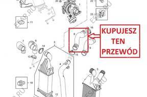 ПАТРУБОК W ТУРБО ИНТЕРКУЛЕРА OPEL ASTRA H 1.7 CDTI