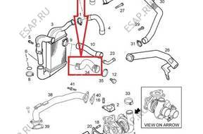 ПАТРУБОК W ТУРБО ИНТЕРКУЛЕРА OPEL ASTRA H 1.7 CDTI