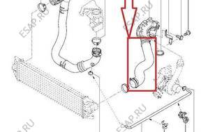 ПАТРУБОК W ТУРБО ИНТЕРКУЛЕРА OPEL MOVANO 2.5 DTI