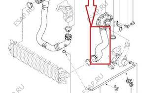 ПАТРУБОК W ТУРБО ИНТЕРКУЛЕРА RENAULT MASTER 2.5 dCI