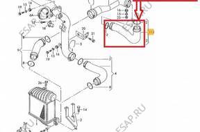 ПАТРУБОК W ТУРБО ИНТЕРКУЛЕРА SKODA OCTAVIA 1.9 TDI