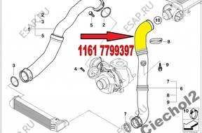 ПАТРУБОК W ТУРБО КОЛЕНО BMW E46 318d 320d M47N