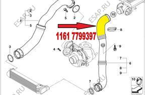 ПАТРУБОК W ТУРБО ТУРБИНЫ BMW E46 320d 1161-7799397