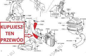 ПАТРУБОК W ТУРБО ТУРБИНЫ COROLLA VERSO R1 2.0 D4D