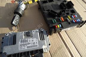 PEUGEOT 1007 КОМПЛЕКТ ЗАЖИГАНИЯ БЛОК УПРАВЛЕНИЯ BSI