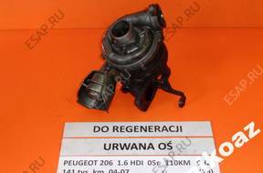 PEUGEOT 206 1.6 HDI 05  ТУРБОКОМПРЕССОР