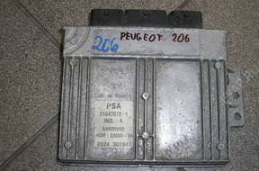 PEUGEOT 206 1998 год.-> БЛОК УПРАВЛЕНИЯ 21647072-1