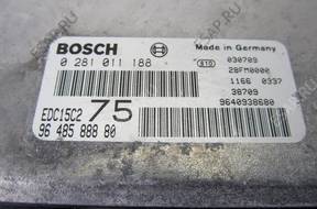 PEUGEOT 206 2.0 HDI БЛОК УПРАВЛЕНИЯ 0281010188