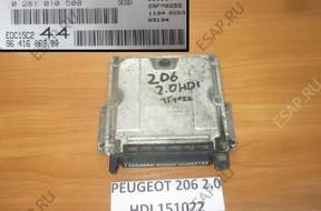 PEUGEOT 206 2.0 HDI БЛОК УПРАВЛЕНИЯ 9641606980