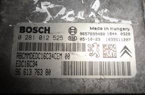 PEUGEOT 206 2.0 HDI БЛОК УПРАВЛЕНИЯ ДВИГАТЕЛЕМ 0281012525