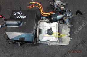 PEUGEOT 206 2.0 HDI БЛОК УПРАВЛЕНИЯ КОМПЛЕКТ 0281011188