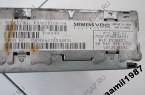 PEUGEOT 206 207 307 РАДИО SIEMENS 96545978XT00