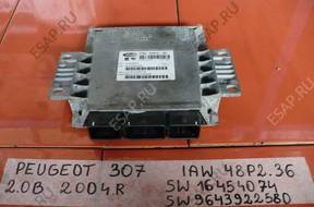PEUGEOT 206 307 2.0 16V 136KM БЛОК УПРАВЛЕНИЯ 9643922580