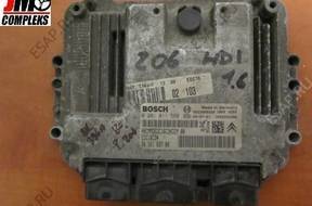 PEUGEOT 206 БЛОК УПРАВЛЕНИЯ  0281011560  9656169780