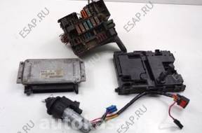 PEUGEOT 206 БЛОК УПРАВЛЕНИЯ  КОМПЛЕКТ ИММОБИЛАЙЗЕР 1,6B 9632693980
