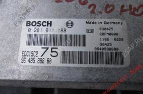peugeot 206 hdi БЛОК УПРАВЛЕНИЯ 0281011188