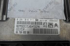 PEUGEOT 206 PLUS 1,4 HDI 0281016711 КОМПЛЕКТ