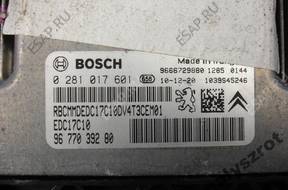 PEUGEOT 206 PLUS 1.4 HDI БЛОК УПРАВЛЕНИЯ 0281017601 BOSCH