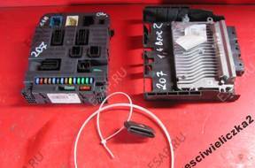 PEUGEOT 207 1.4 16V БЛОК УПРАВЛЕНИЯ 9664127180 КОМПЛЕКТ