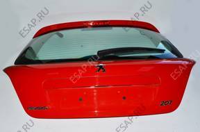 PEUGEOT 207 1.4 8V 2009 год 3DR TYLNA KLAPA
