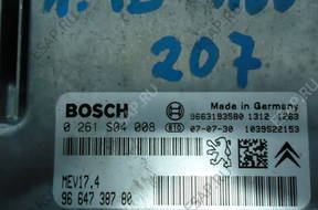 PEUGEOT 207 1.4 БЛОК УПРАВЛЕНИЯ НАБОР ЗАЖИГАНИЯ ODPALENIA