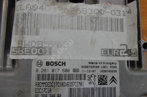 PEUGEOT 207 1.6 HDI БЛОК УПРАВЛЕНИЯ 0281017600