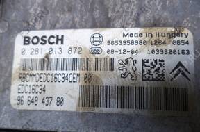 PEUGEOT 207 1.6 HDI БЛОК УПРАВЛЕНИЯ ДВИГАТЕЛЕМ **
