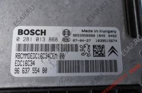 peugeot 207 1.6 hdi КОМПЛЕКТ БЛОК УПРАВЛЕНИЯ 0281013868