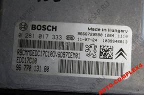 PEUGEOT 207 1.6HDI БЛОК УПРАВЛЕНИЯ 0281017333 9666729580