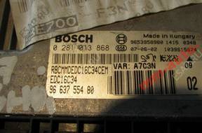 PEUGEOT 207 1.6HDI КОМПЛЕКТ DO ODPALANIA 0281013868