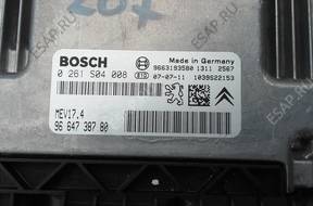 PEUGEOT 207 БЛОК УПРАВЛЕНИЯ ДВИГАТЕЛЕМ 0261S04008