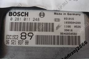 PEUGEOT 207 БЛОК УПРАВЛЕНИЯ ДВИГАТЕЛЕМ 0281011248