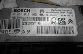PEUGEOT 207 БЛОК УПРАВЛЕНИЯ ДВИГАТЕЛЕМ 1.6 HDI 0281012465