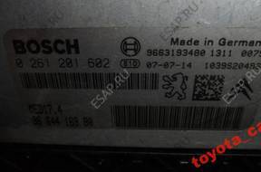 PEUGEOT 207 БЛОК УПРАВЛЕНИЯ ДВИГАТЕЛЕМ 1.6 THP 9664416980