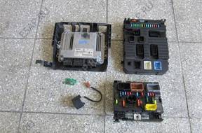 PEUGEOT 207 БЛОК УПРАВЛЕНИЯ КОМПЛЕКТ 0281012467 9661086980