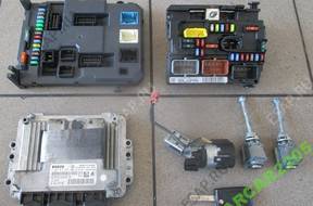 PEUGEOT 207 БЛОК УПРАВЛЕНИЯ КОМПЛЕКТ 1.6 HDI