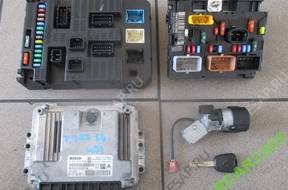 PEUGEOT 207 БЛОК УПРАВЛЕНИЯ КОМПЛЕКТ 1.6 HDI