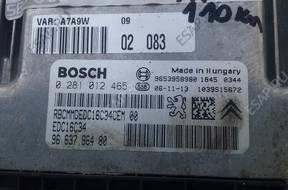 PEUGEOT 207 БЛОКИ УПРАВЛЕНИЯ КОМПЛЕКТ 1,6 HDI 110 KM