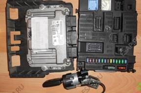 PEUGEOT 207 BSI БЛОК УПРАВЛЕНИЯ EDC16 ЗАМОК ЗАЖИГАНИЯ КЛЮЧ