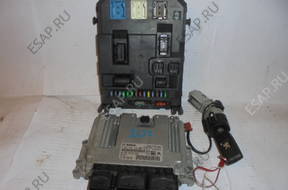 PEUGEOT 207 CC 1.6 VTI БЛОК УПРАВЛЕНИЯ КОМПЛЕКТ 9666382080