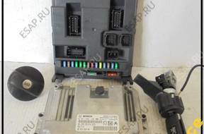 PEUGEOT 207 SW 1.4 VTI БЛОК УПРАВЛЕНИЯ  КОМПЛЕКТ 9666382080