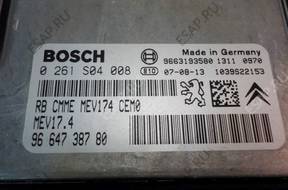 Peugeot 207 SW БЛОК УПРАВЛЕНИЯ ДВИГАТЕЛЕМ 9664738780 MEV17.4