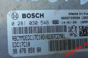 PEUGEOT 208 БЛОК УПРАВЛЕНИЯ 1.6 EHDI 9807885980