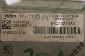 PEUGEOT 208 CITROEN C3 БЛОК УПРАВЛЕНИЯ ДВИГАТЕЛЕМ 9805321980
