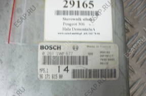 PEUGEOT 306 БЛОК УПРАВЛЕНИЯ ДВИГАТЕЛЕМ 0261200677
