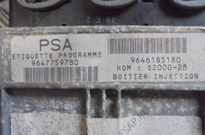 PEUGEOT 307 1.4 B БЛОК УПРАВЛЕНИЯ BSI 9646185180 J02