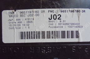 PEUGEOT 307 1.4 B БЛОК УПРАВЛЕНИЯ BSI 9646185180 J02