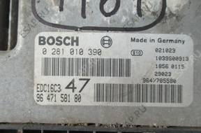 PEUGEOT 307 1.4 HDI БЛОК УПРАВЛЕНИЯ ДВИГАТЕЛЕМ 0281010390