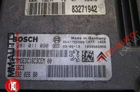 PEUGEOT 307 1.4HDI КОМПЛЕКТ ЗАЖИГАНИЯ 0281911090