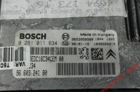peugeot 307 1.6 БЛОК УПРАВЛЕНИЯ 0281011634 ,9660324180